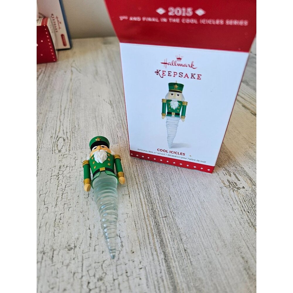Hallmark cool icicles nutcracker third ornament Xmas‎ tree
